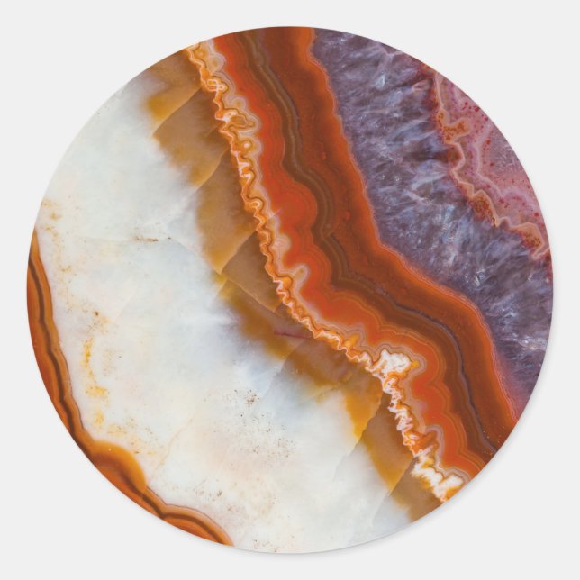 Adesivo Redondo Rusty Ametyst Agate (Frente)
