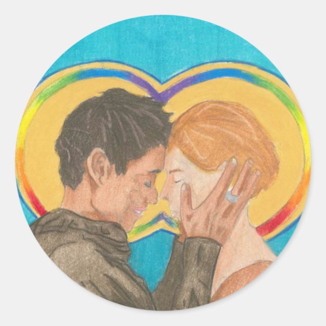 Adesivo Redondo Ruth e Naomi Stickers (Frente)