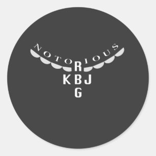 Adesivo Redondo Ruth Ginsburg e Ketanji Jackson Sticker