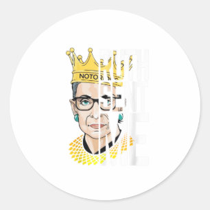 Adesivo Redondo Ruth Me Enviou Para Votar No Terceiro De Novembro