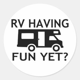 Adesivo Redondo Rv que tem o divertimento contudo o jogo de