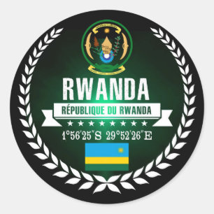 Adesivo Redondo Rwanda