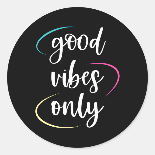 Adesivo Redondo S Apenas estética motivacional (Frente)