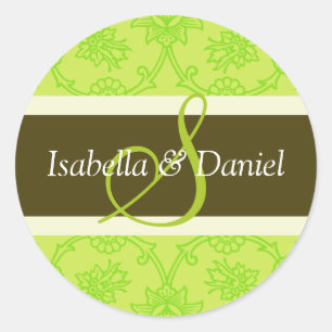 Adesivo Redondo S Monogramas Para Selos De Convite Para Casamento