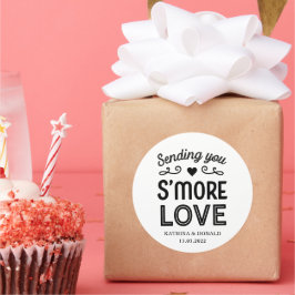 Adesivo Redondo S’more Love Wedding