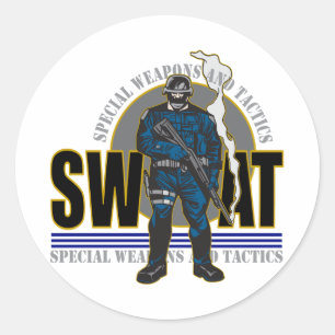 Adesivo Redondo S.W.A.T. Atitude