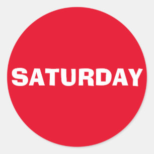 Adesivo Redondo Sábado Ad Lib Red Sticker by Janz