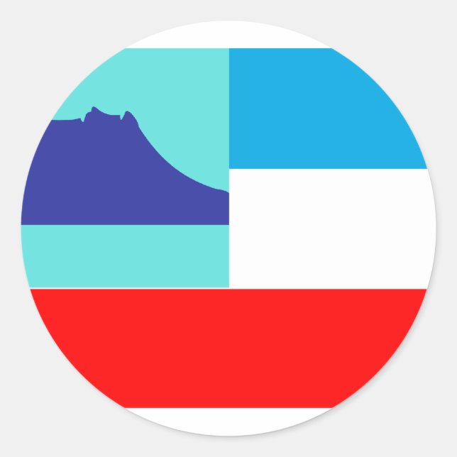 Adesivo Redondo Sabah, Malásia (Frente)