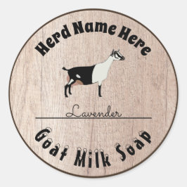 Adesivo Redondo Sabão de Leite de Caprino Alpino Personalizado
