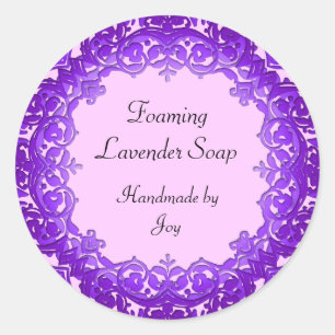 Adesivo Redondo Sabão feito sob encomenda da arte do vintage ou
