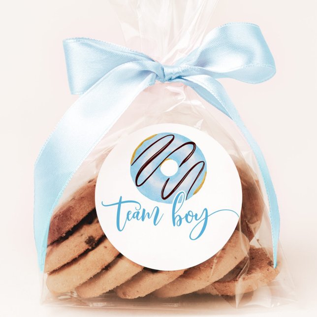 Adesivo Redondo Sabemos que o gênero revela o rapaz da equipe (Criador carregado)