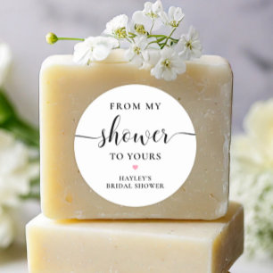 Adesivo Redondo Sabonete De Leyton Do Meu Banho Para O Seu