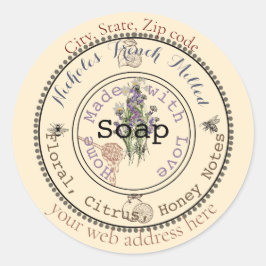 Adesivo Redondo sabonete personalizável incrível