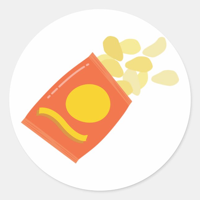 Adesivo Redondo Saco de chipsets (Frente)