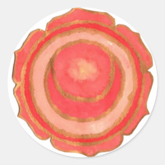 Adesivo Redondo Sacral Chakra Sticker