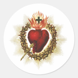 Adesivo Redondo Sacred Heart of Jesus Round Stickers 