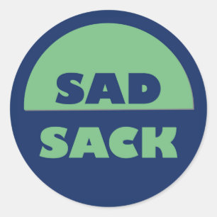 Adesivo Redondo Sad Sack Sticker