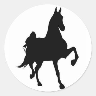 Adesivo Redondo Saddlebreds