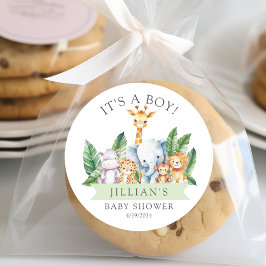 Adesivo Redondo Safari Adventure É um Rapaz