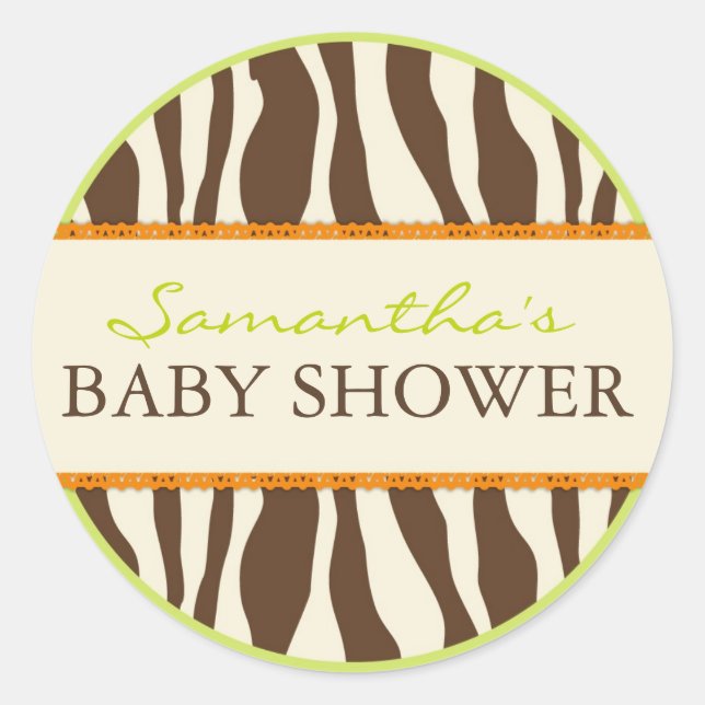 Adesivo Redondo Safari Boy Green Sticker ZEB (Frente)