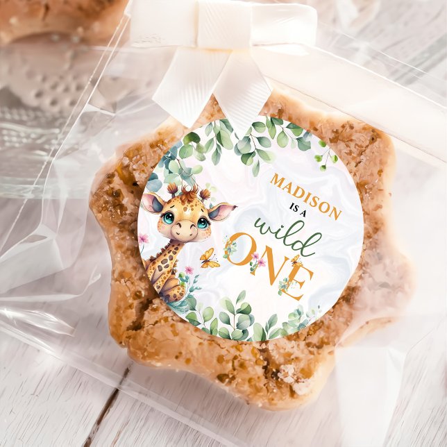 Adesivo Redondo Safari Jungle Animal Birthday (Criador carregado)