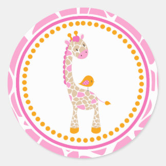 Adesivo Redondo Safari Sweetness Giraffe Sticker/Envelope Seal