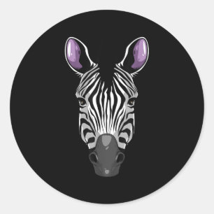 Adesivo Redondo Safari Zebra Costume Para Homens Mulheres Crianças