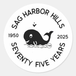 ADESIVO REDONDO SAG HARBOR COLINAS 75TH STICKER