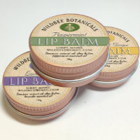 Sage em Kraft Beeswax Lip Balm com Borda Pontilhad