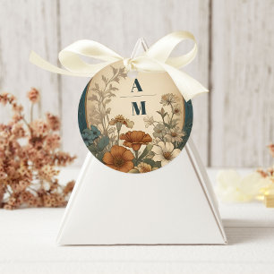 Adesivo Redondo Sage Green Art Nouveau Alphonse Mucha Casamento