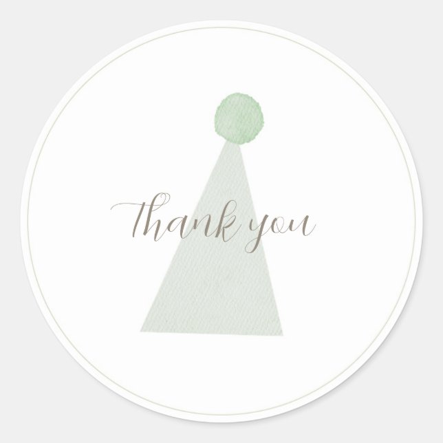 Adesivo Redondo Sage Green Bobo Goose Party Hopker (Frente)