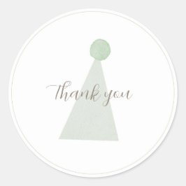 Adesivo Redondo Sage Green Bobo Goose Party Hopker