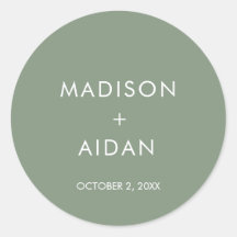 Sage Green Minimalista Wedds Favores