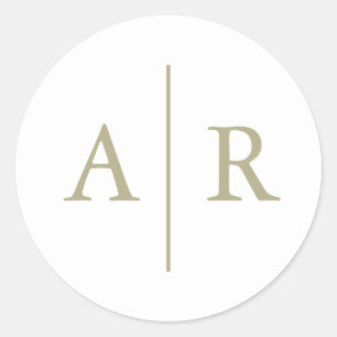 Adesivo Redondo Sage Minimalista Envelope Elegante Sal,