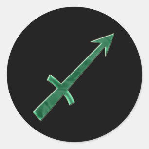 Adesivo Redondo Sagitário 3 Sticker