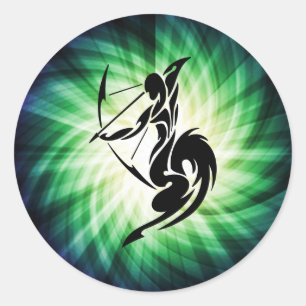 Adesivo Redondo Sagitário; Archer