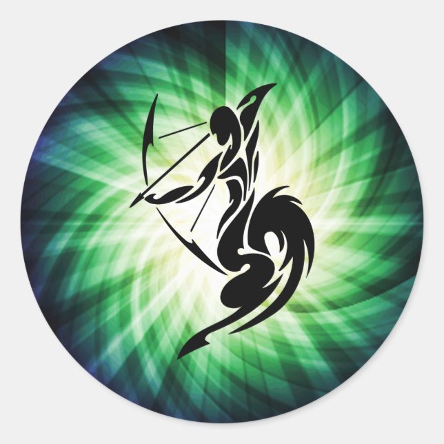 Adesivo Redondo Sagitário; Archer (Frente)