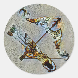 Adesivo Redondo Sagittarius Venice