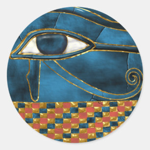 Adesivo Redondo Sagrado Wedjat Eye de Horus