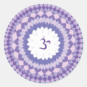 Adesivo Redondo Sahasrara chakra mandala