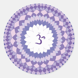 Adesivo Redondo Sahasrara chakra mandala