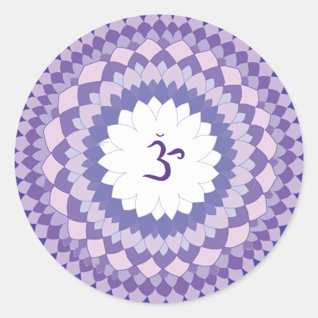 Adesivo Redondo Sahasrara chakra mandala