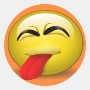 Adesivo Redondo Saída da língua