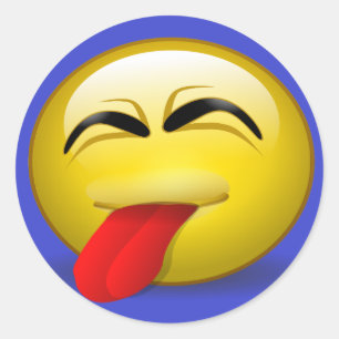 Adesivo Redondo Saída de língua