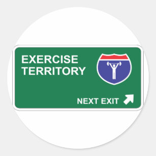 Adesivo Redondo Saída seguinte do exercício