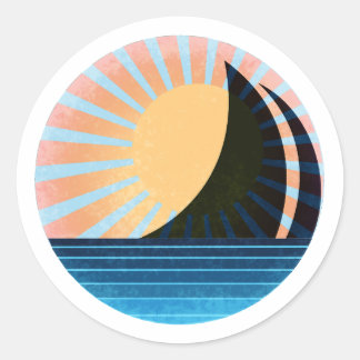 Adesivo Redondo Sail Sticker Pastel