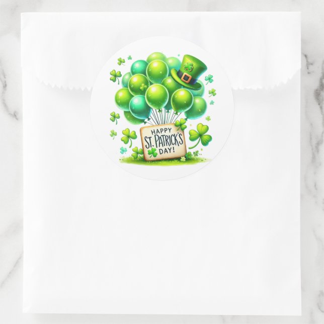 Adesivo Redondo Saint Patrick's Stickers (Bolsa)