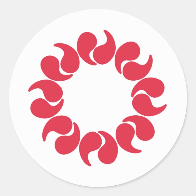 Adesivo Redondo Saitama (Frente)