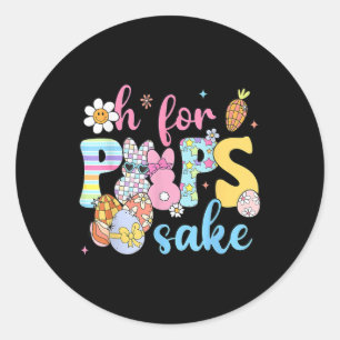 Adesivo Redondo Sake Funny Easter Impressão Gles Felz pascoa Wo