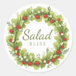 Adesivo Redondo Salad Bliss